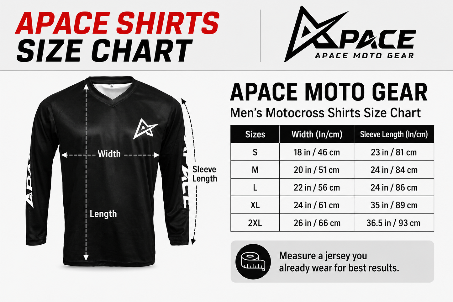 Apace BMX Jersey Black