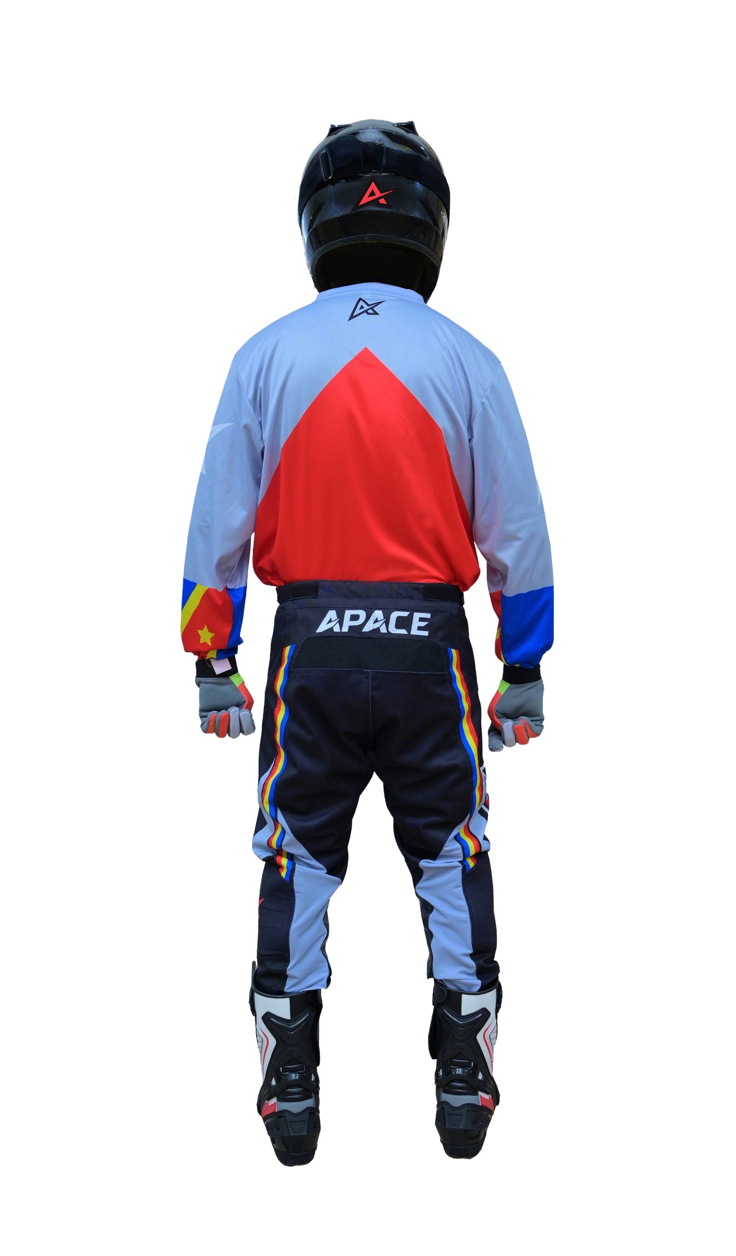 Apace Red Captain Phantom Motocross/Enduro Set