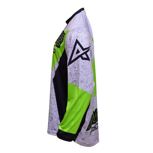 Motocross Gray Green Apace Jersey