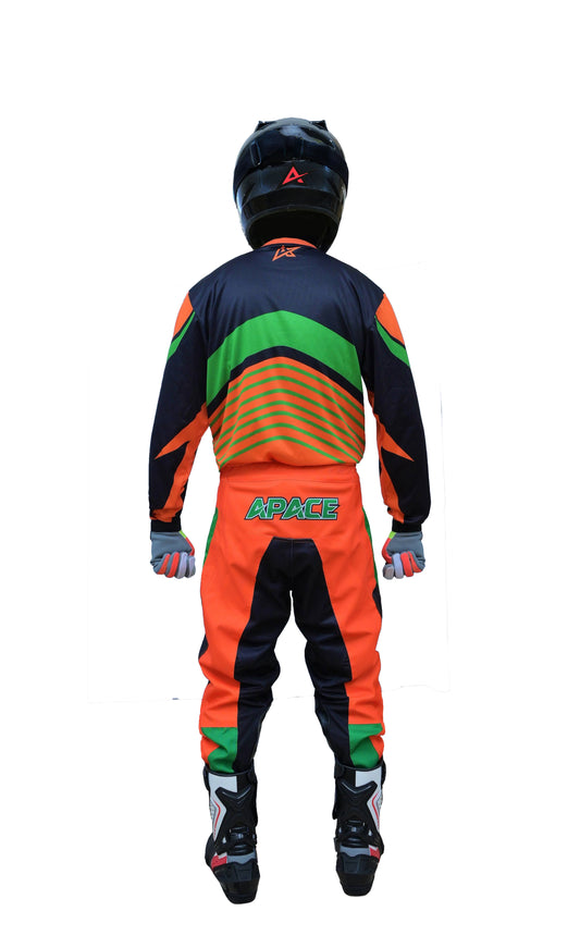 Apace Orange Captain Apex Pro Motocross/Enduro Set
