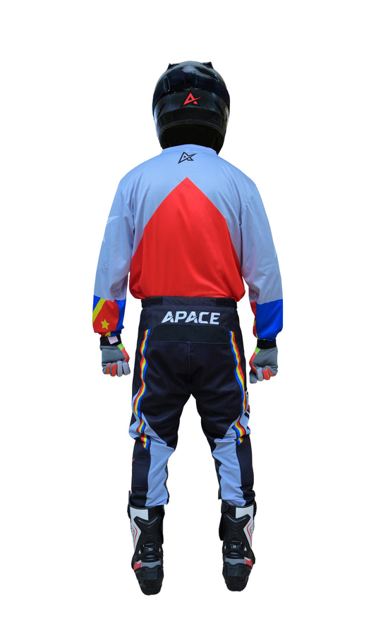 Apace Red Captain Phantom Motocross/Enduro Set