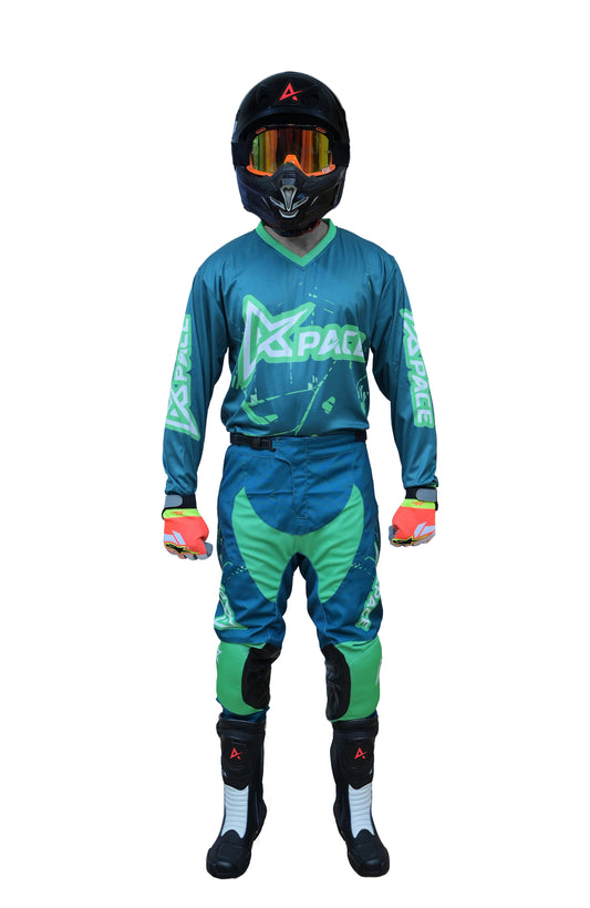 Apace Green Sky Phantom Motocross/Enduro Set