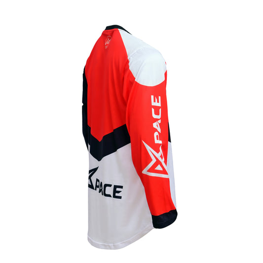 Motocross Red White Jersey Apace